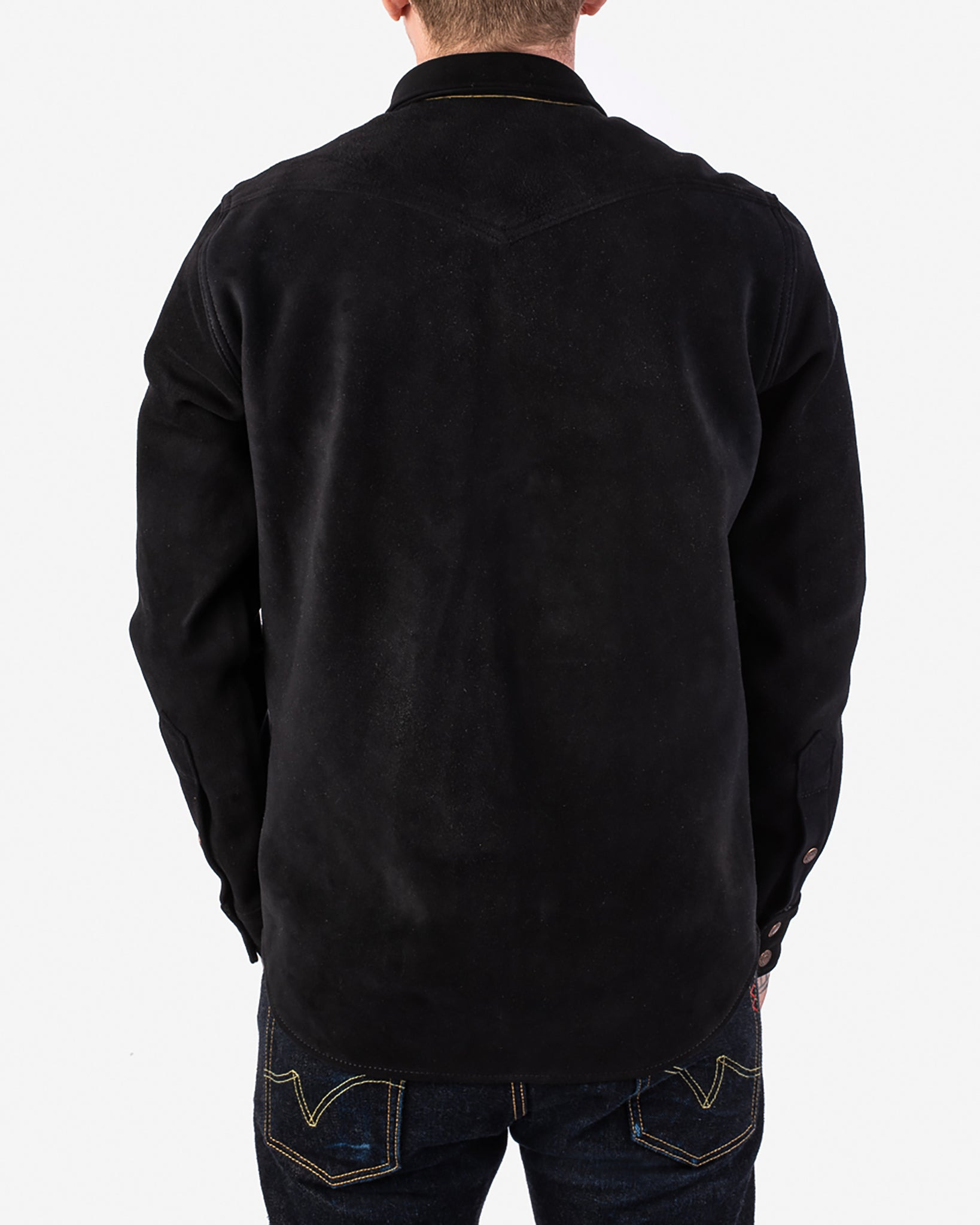 IHSB-BIGBUCK-BLK Deerskin Western Shirt 'The Big Buck' - Black - 4