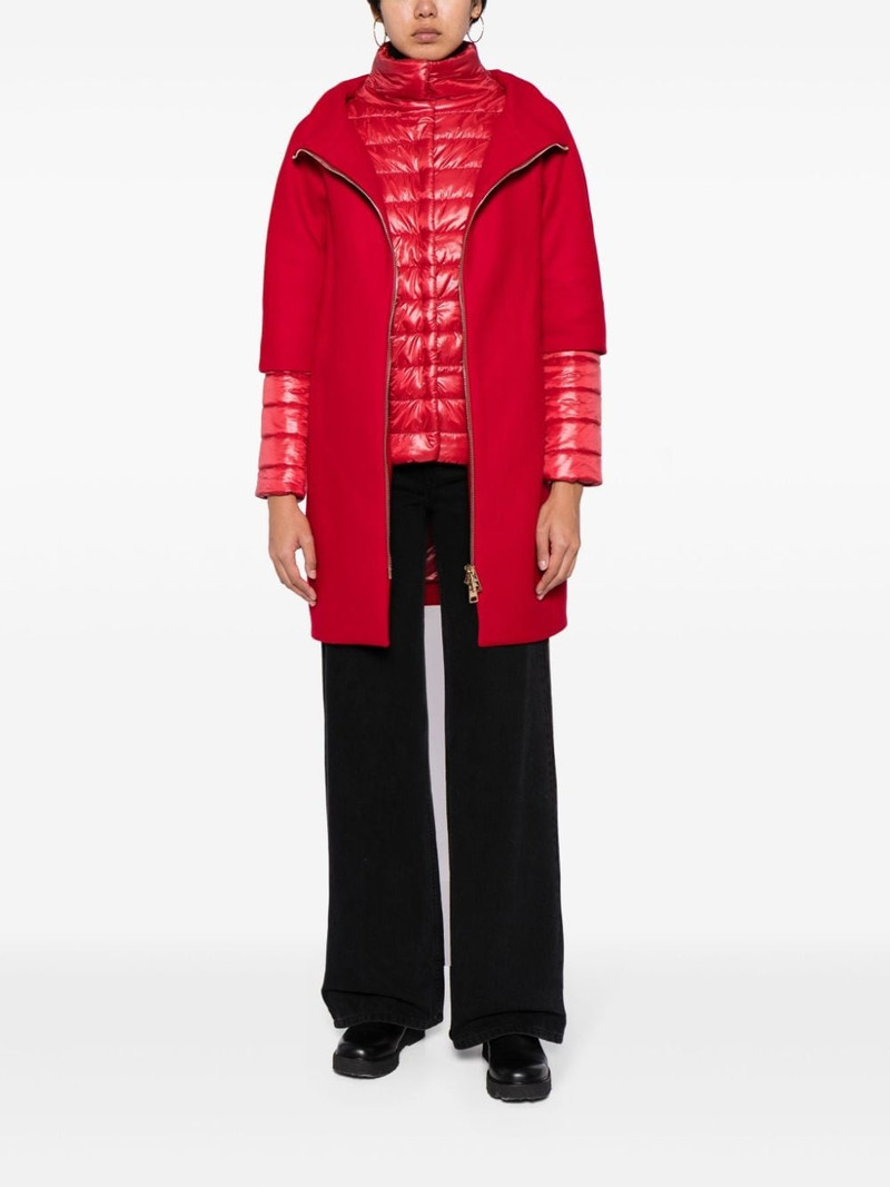 Herno detachable-panel coat outlook