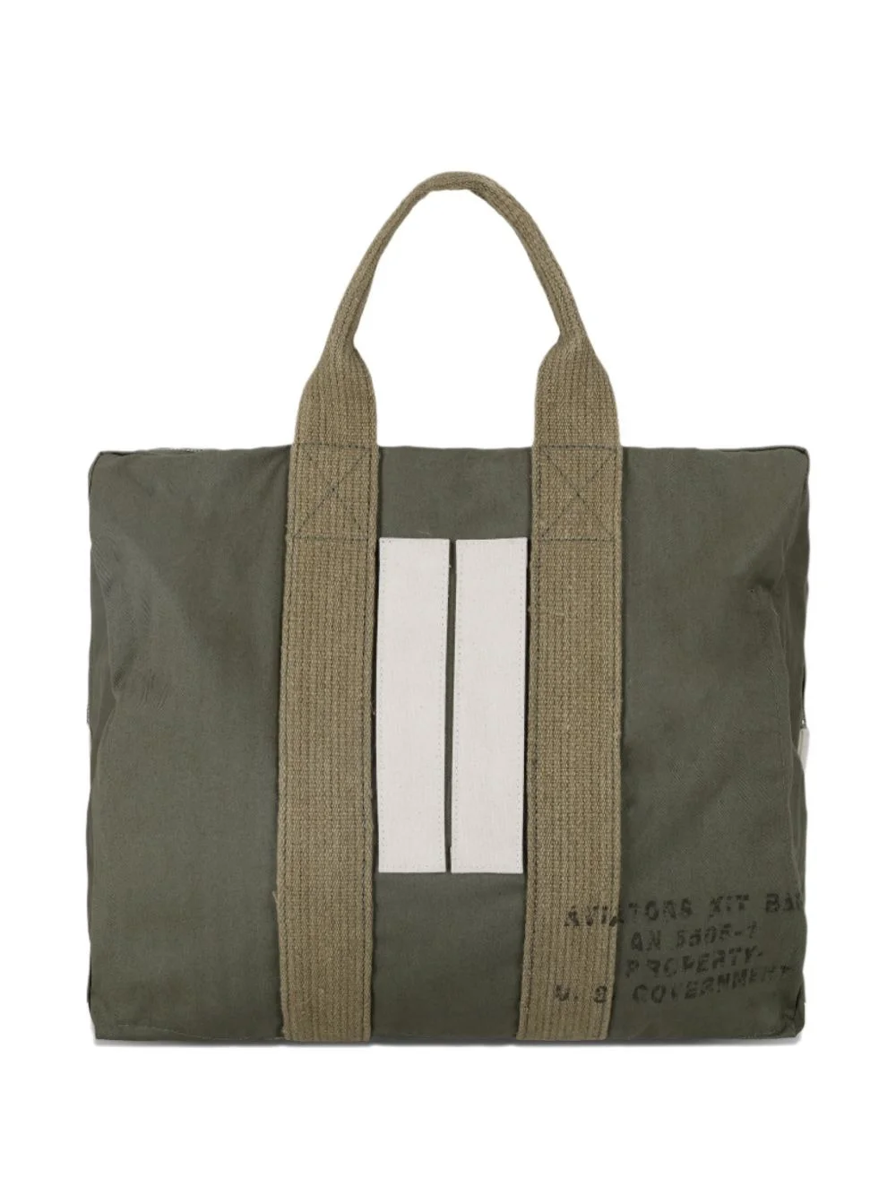 Aviatorbag herringbone zipped travel bag - 1
