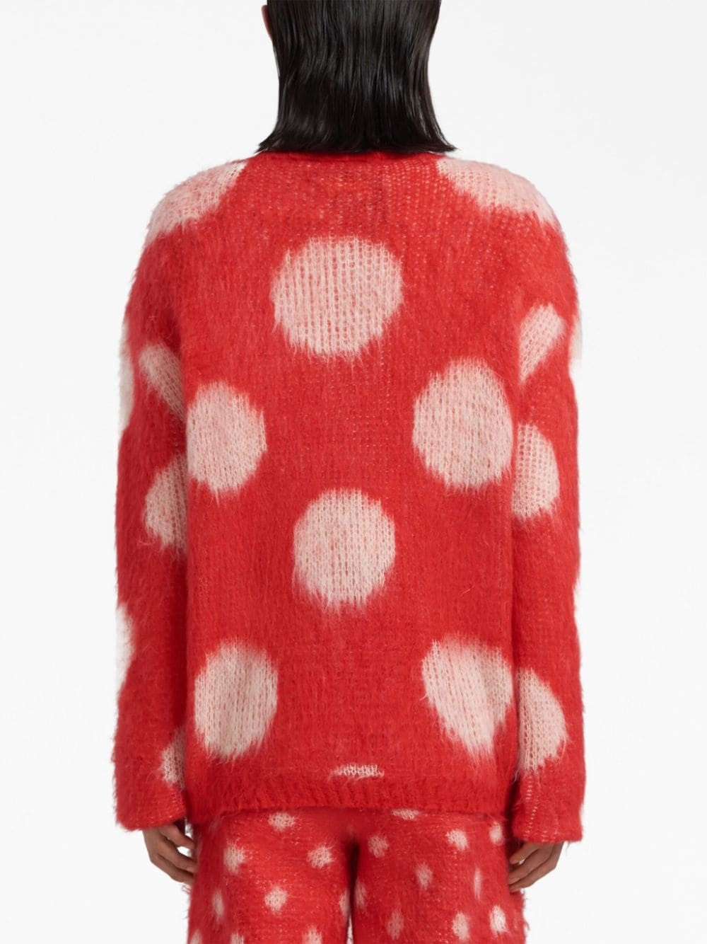 polka-dot knitted jumper - 3