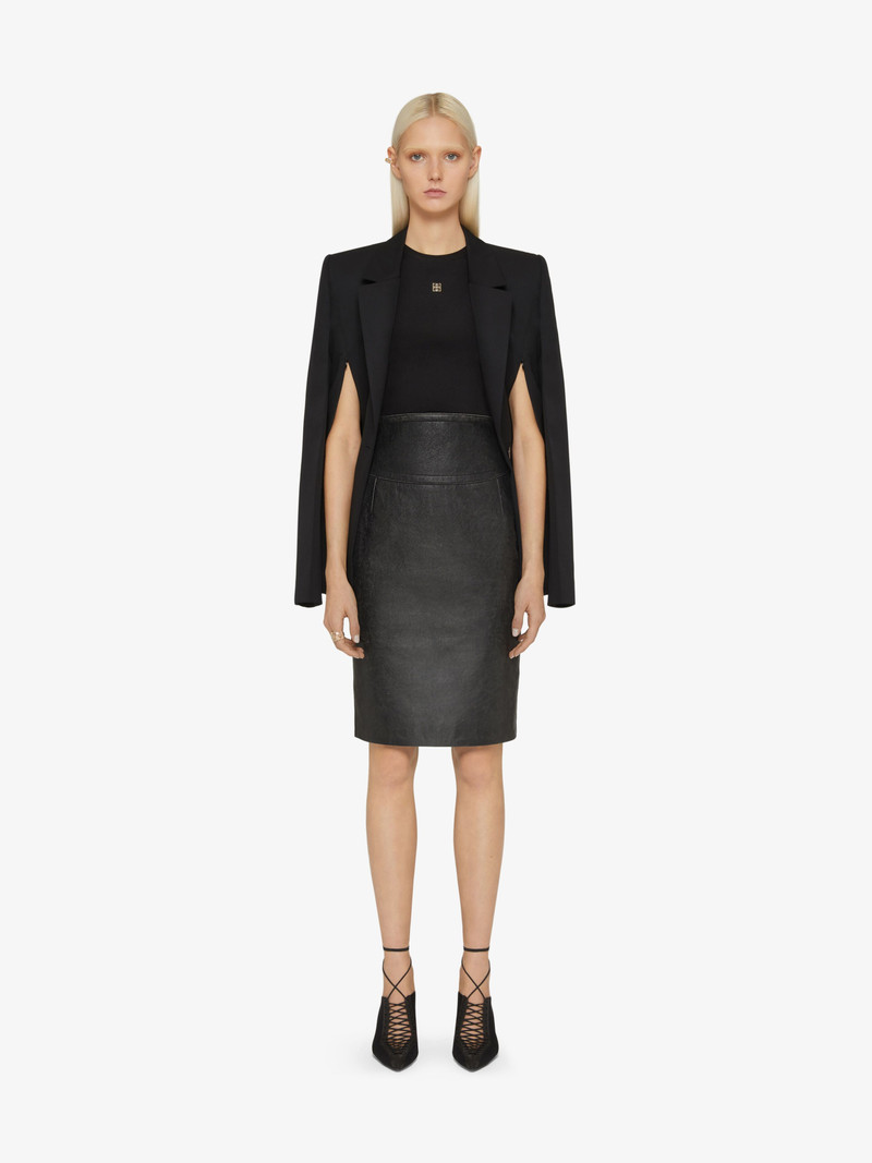 Givenchy SKIRT IN LEATHER outlook