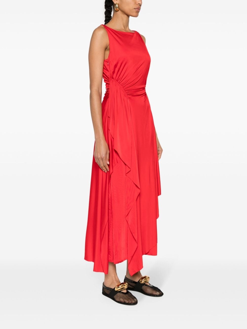 layered-design dress - 3