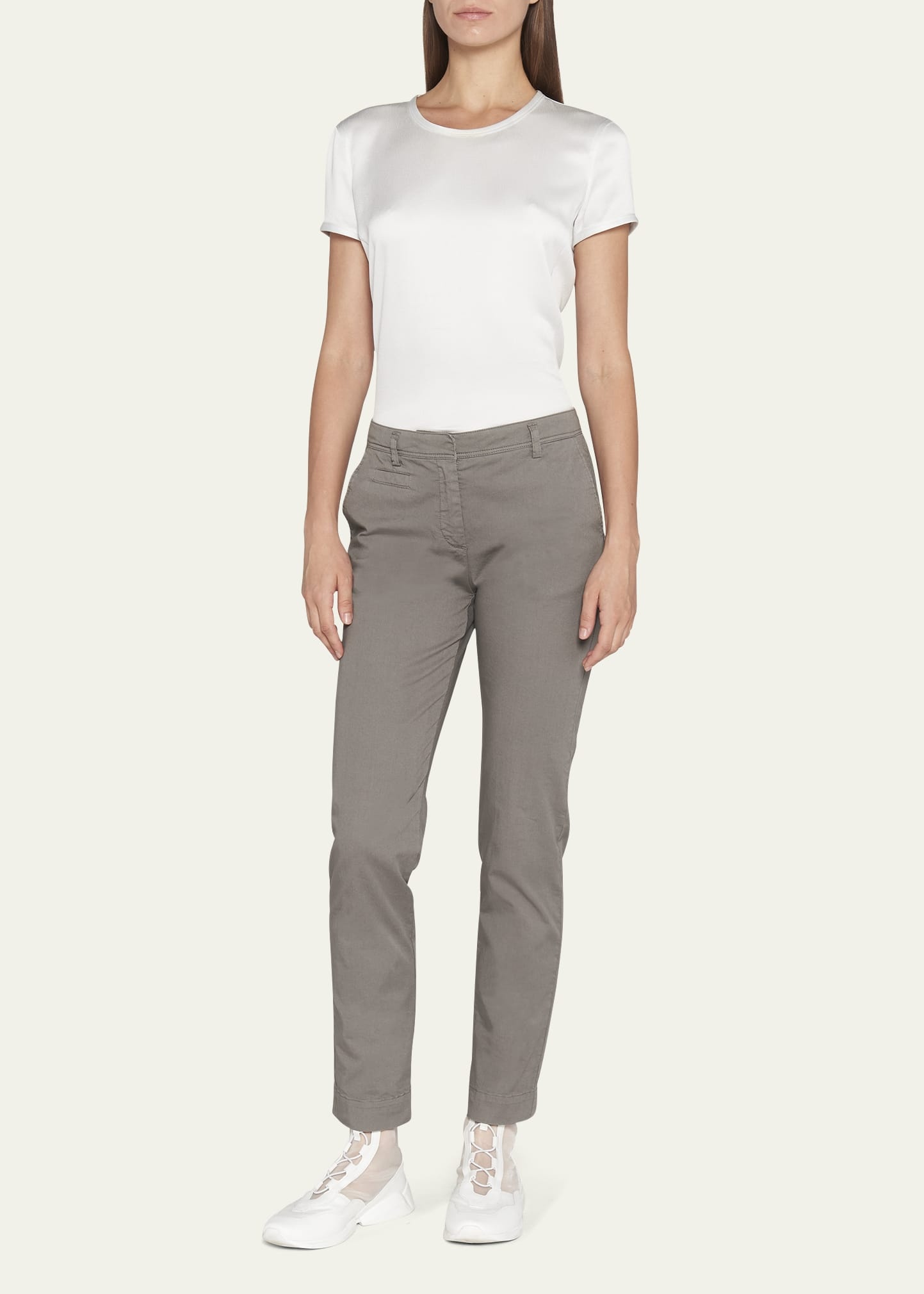 Straight-Leg Chino Ankle Pants - 2