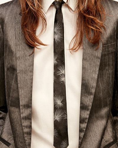 SAINT LAURENT narrow tie in silk jungle jacquard outlook