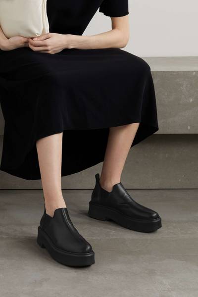 The Row Robin leather Chelsea boots outlook