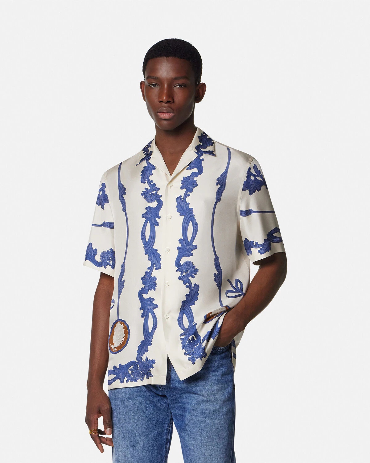 Cameo Silk Shirt - 4