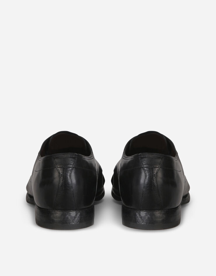 Vintage-finish calfskin derby shoes - 3