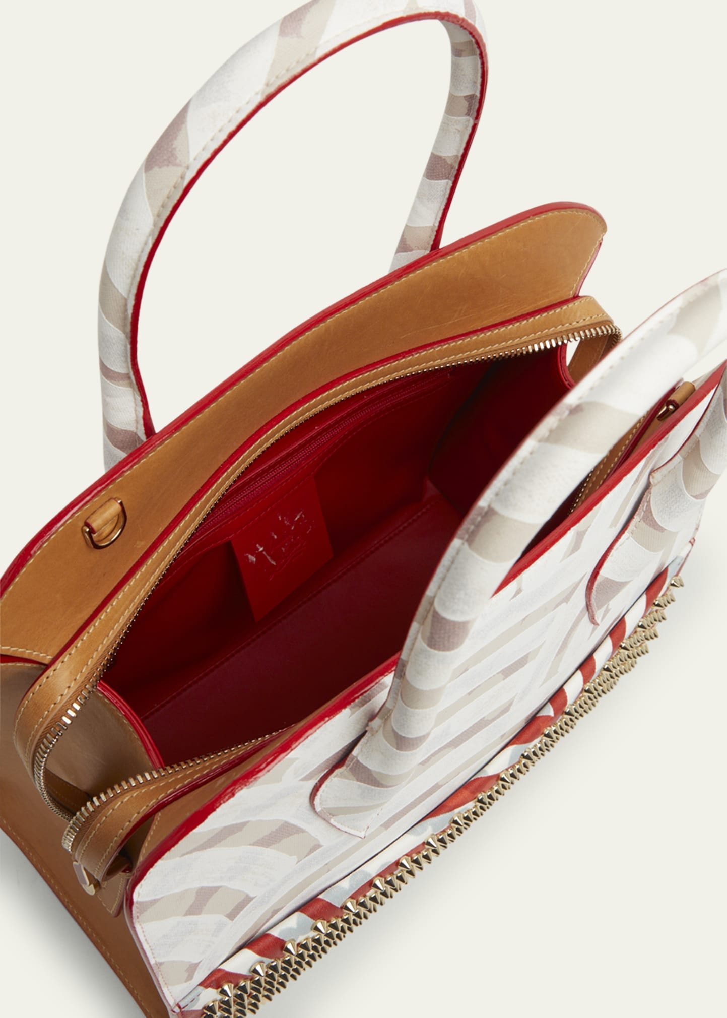Eloise Medium Top-Handle Bag in Coated Canvas and Leather - 3