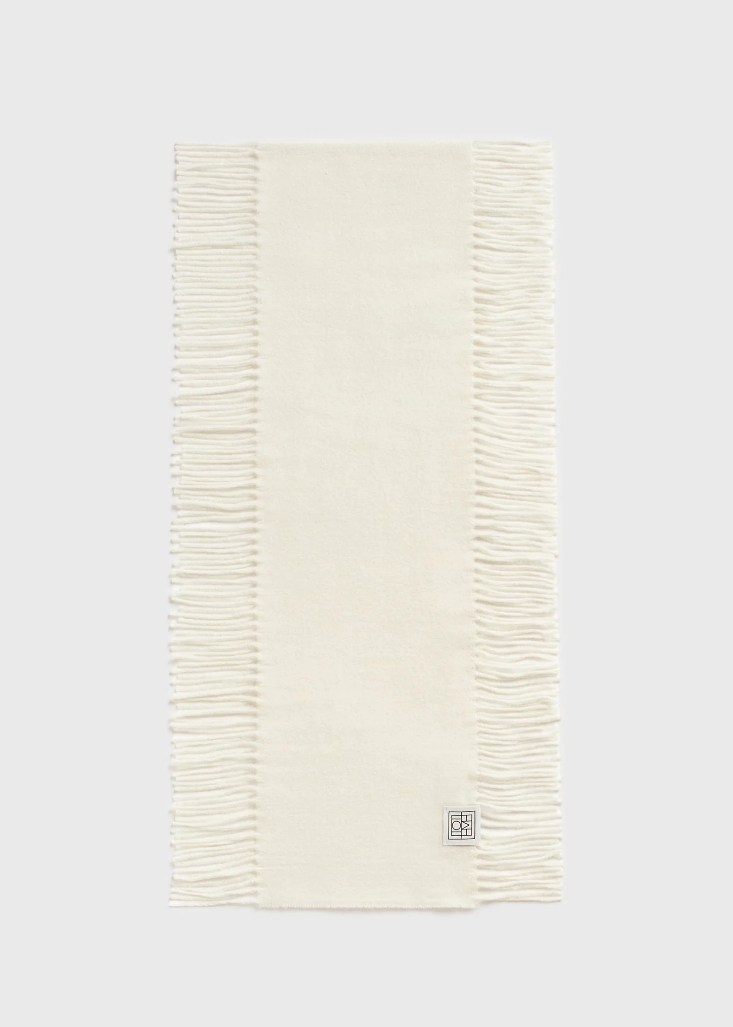Cashmere tassel scarf off-white - 1