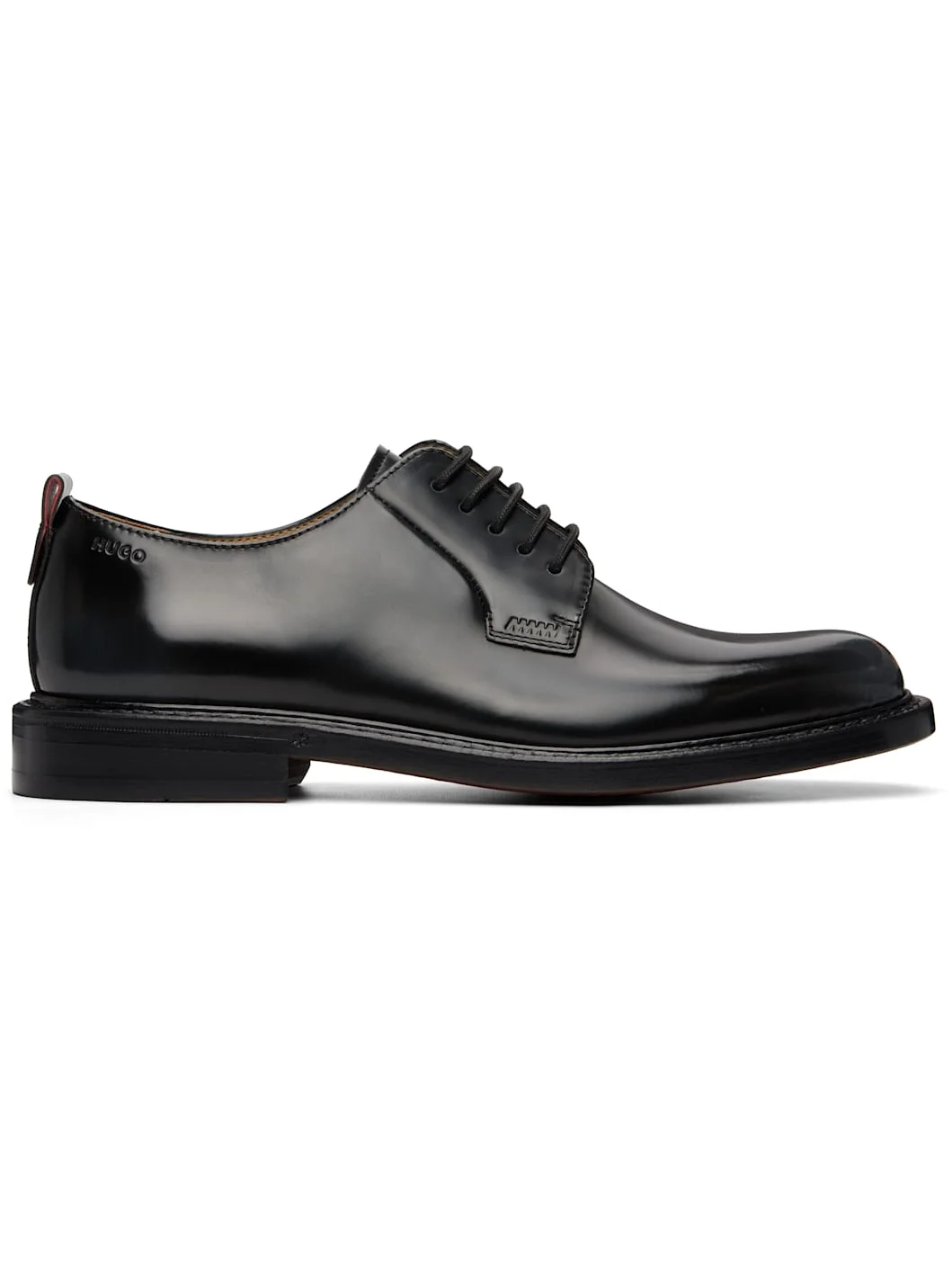 Black Leather Derbys - 1
