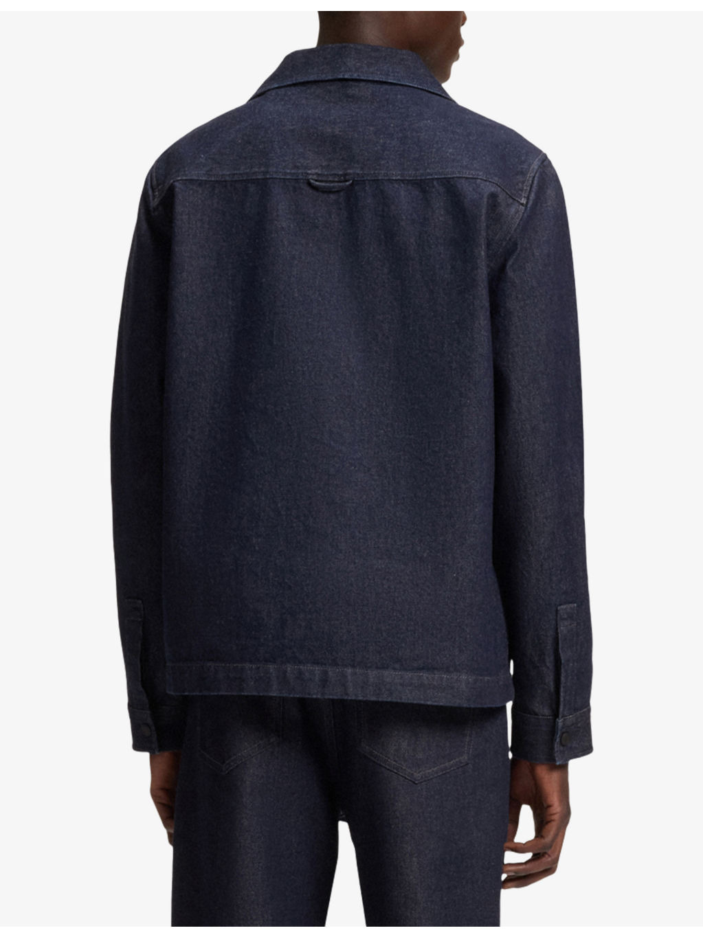 Patch-Pocket Long-Sleeve Denim Shirt - 4