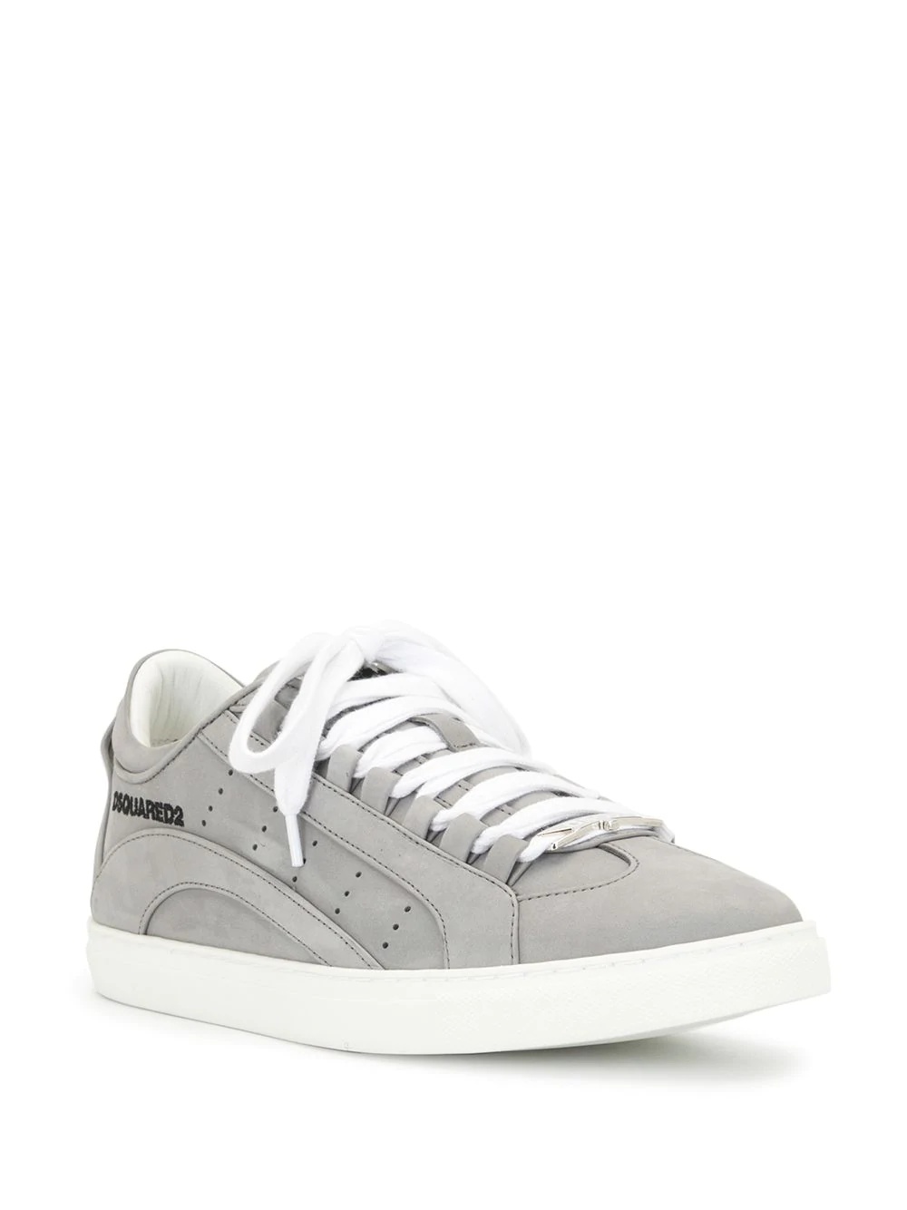 perforated low top sneakers - 2