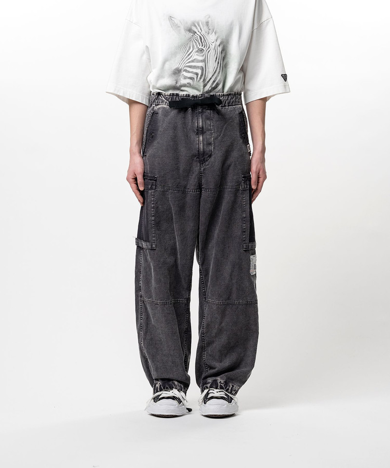 Maison MIHARAYASUHIRO Cotton Satin Cargo Pants outlook
