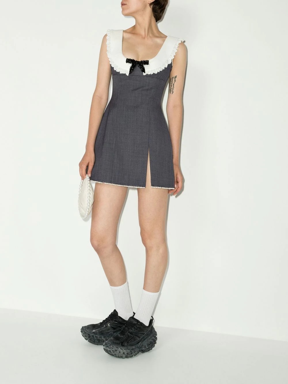 SHUSHU/TONG bow-detail sleeveless dress | REVERSIBLE