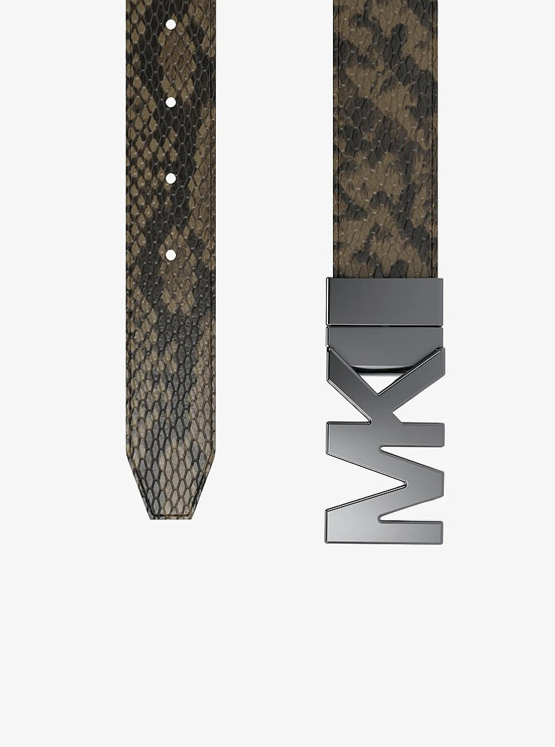 Reversible Snake Embossed Belt 3