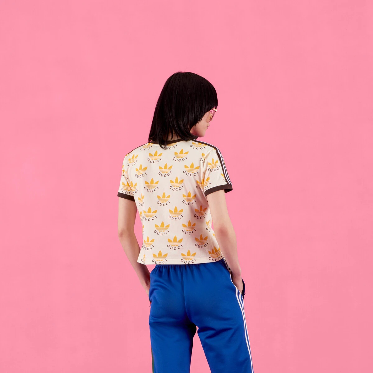 adidas x Gucci Trefoil print T-shirt - 7