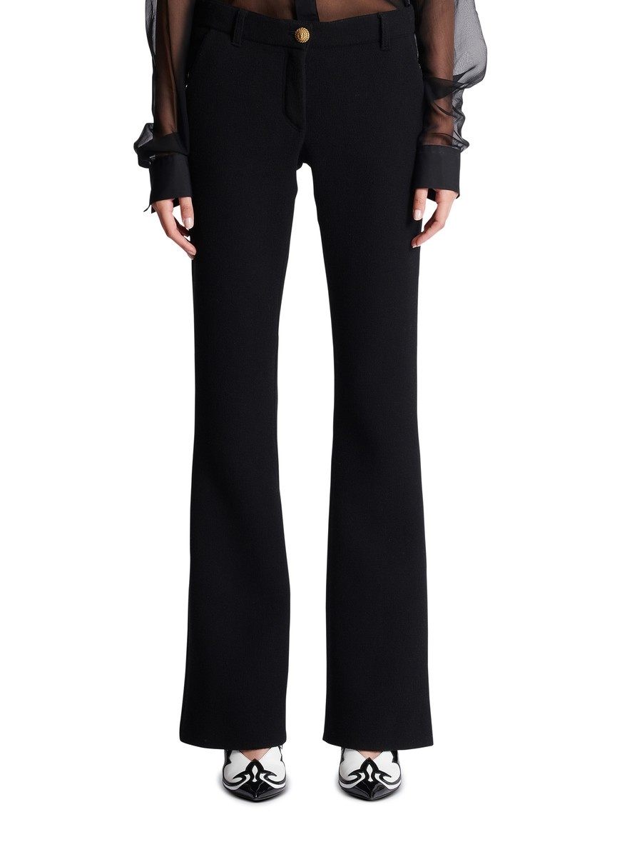 Crepe Bootcut Pants - 2