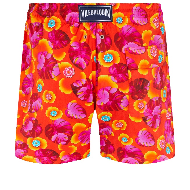 Men Stretch Swim Trunks Mix Of Flowers - 2