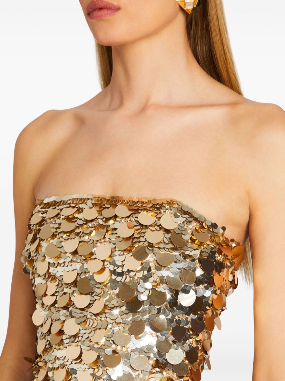 Nolia sequin-embellished strapless mini dress - 6