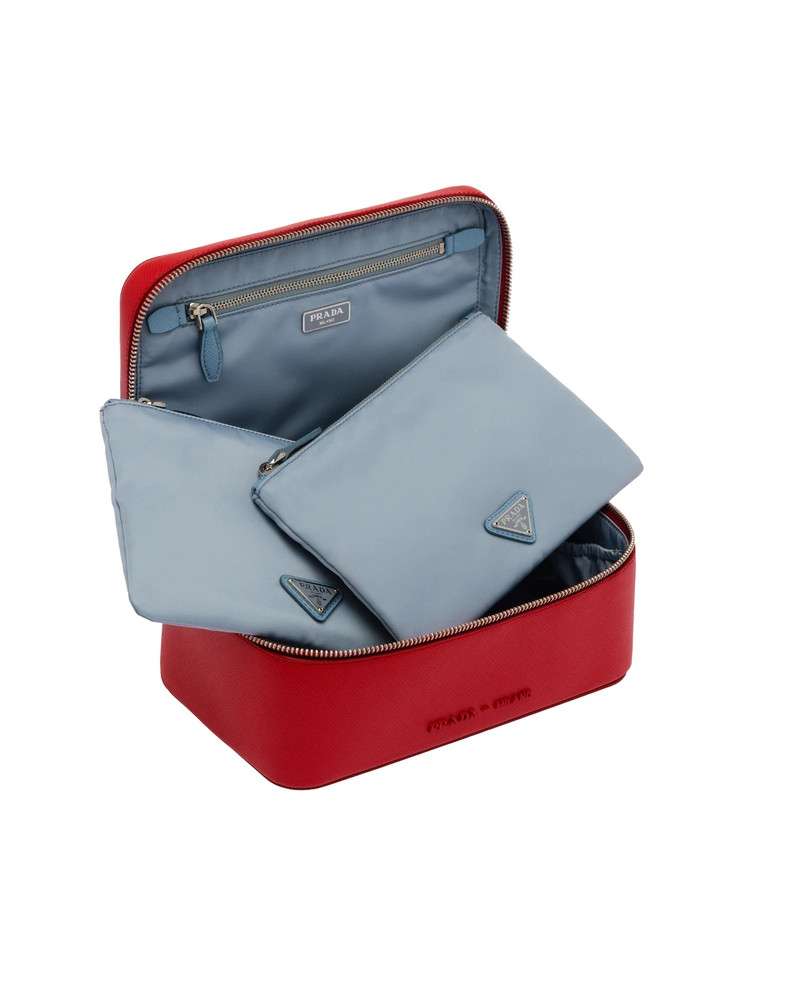 Medium Saffiano leather pouch 4