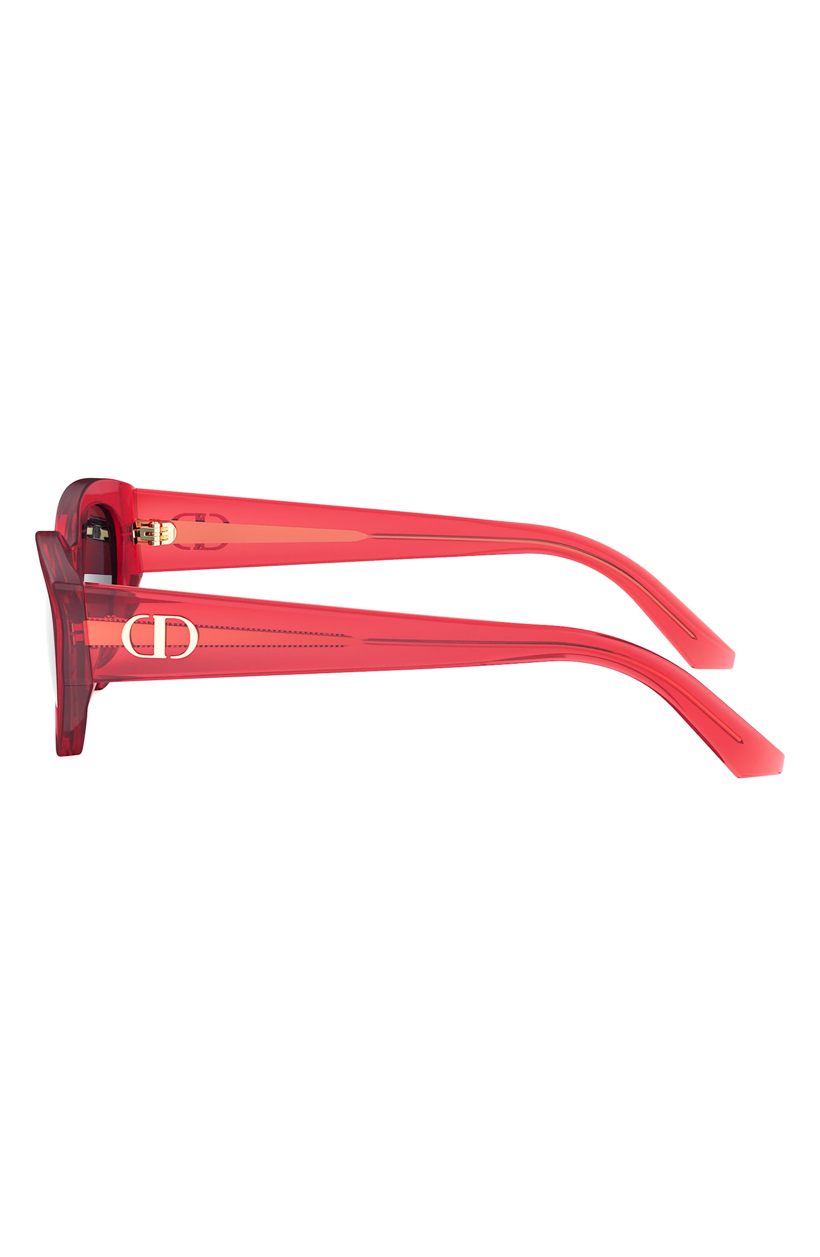 'DiorGlow B1I 53mm Cat Eye Sunglasses in Shiny Bordeaux /Blue at Nordstrom - 5
