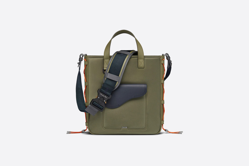 DIOR AND SACAI Saddle Tote with Shoulder Strap 1