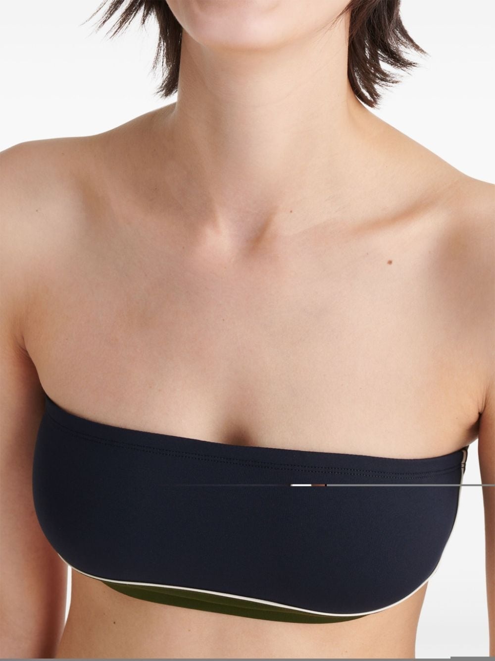 Club Bandeau contrasting bikini top - 5