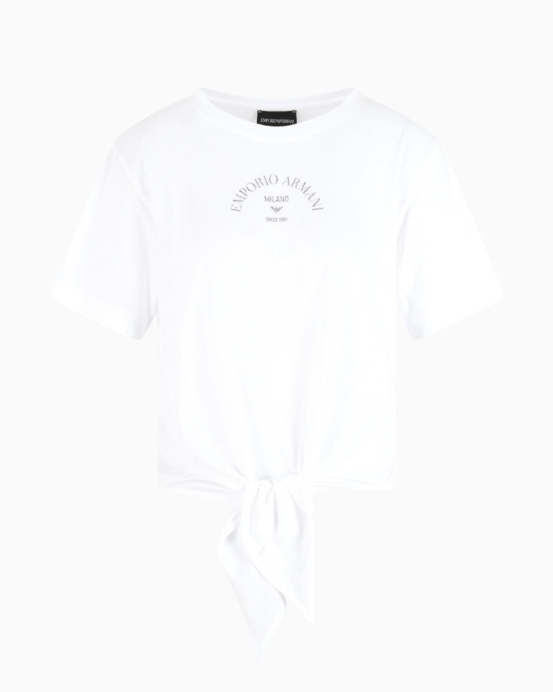 KNOT를 가진 경량 JERSEY T-SHIRT - 1
