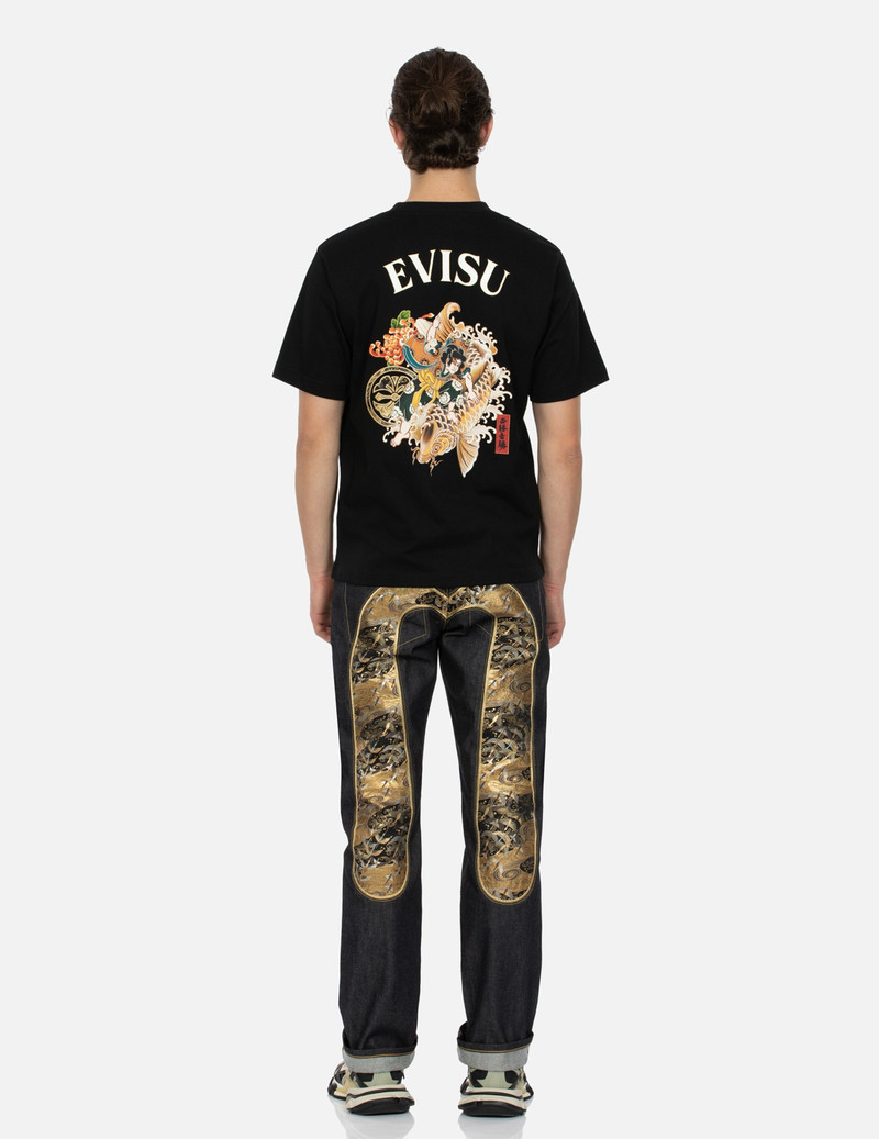 EVISU SEA GOD PRINT AND SEAGULL BROCADE APPLIQUÉ  REGULAR FIT T-SHIRT outlook