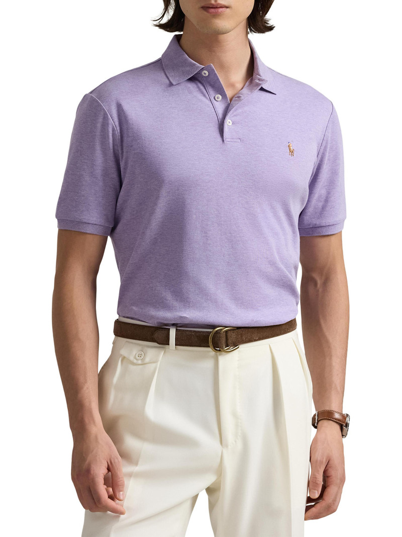 Men's Cotton Slim-Fit Polo Shirt - Amethyst Heather 3