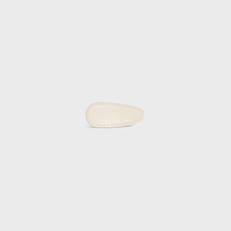 CELINE CELINE LARGE HAIR CLIP IN LAMBSKIN, BRASS WITH GOLD FINISH AND STEEL outlook