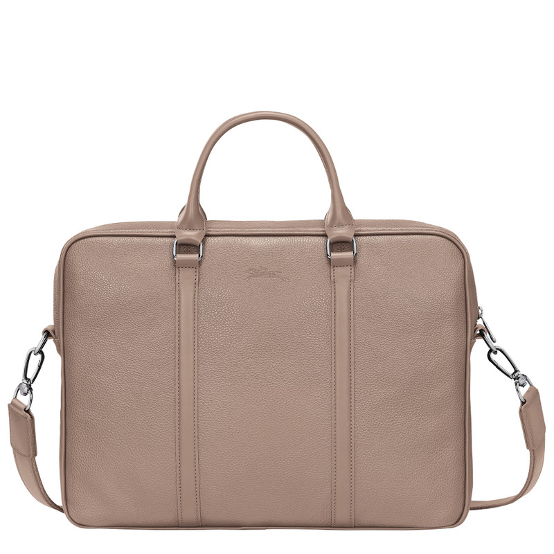 Le Foulonné XS Briefcase Turtledove - Leather 3