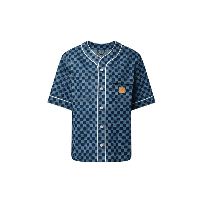 Damier Denim Baseball Shirt - 1