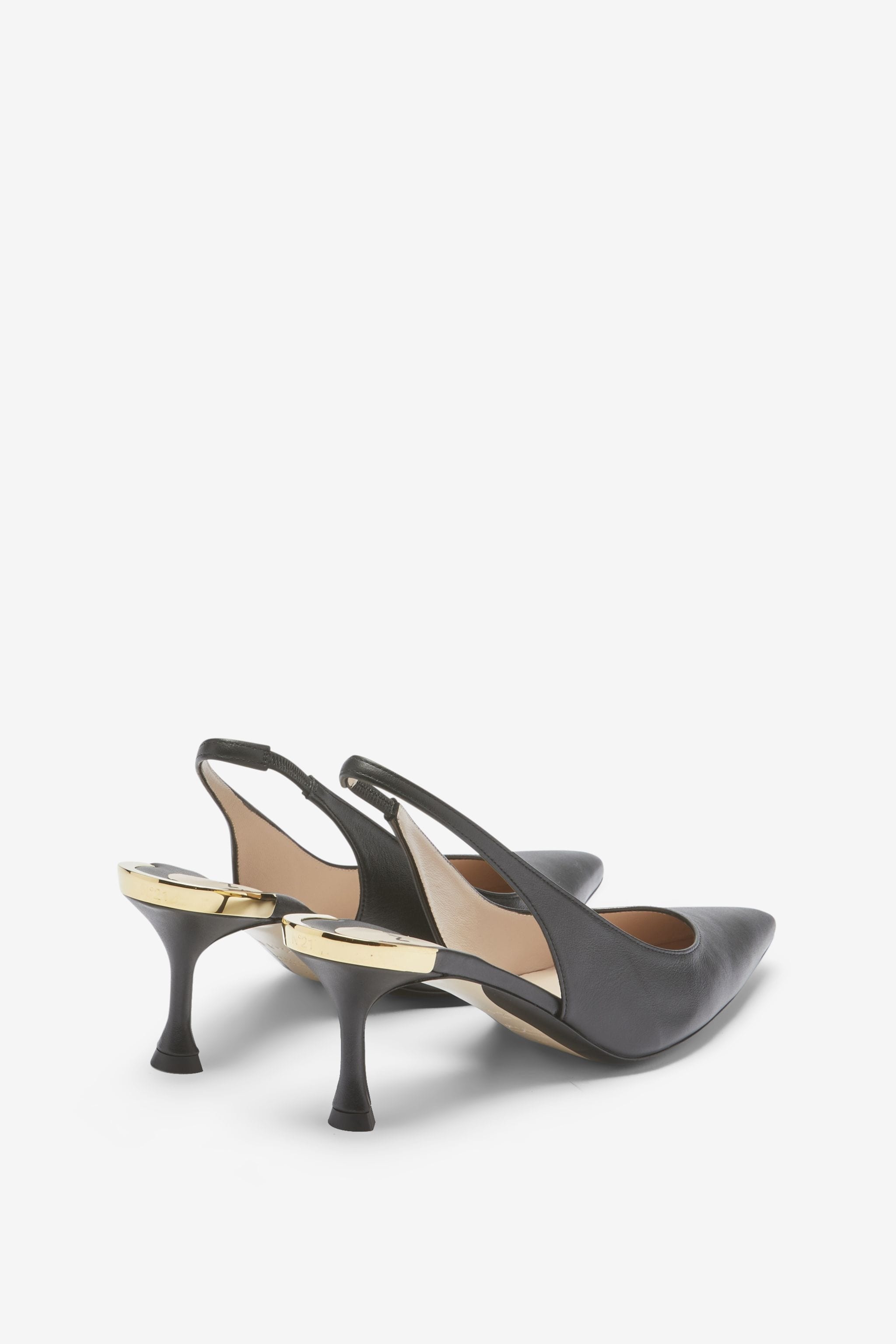 LEATHER SLINGBACK PUMPS - 3