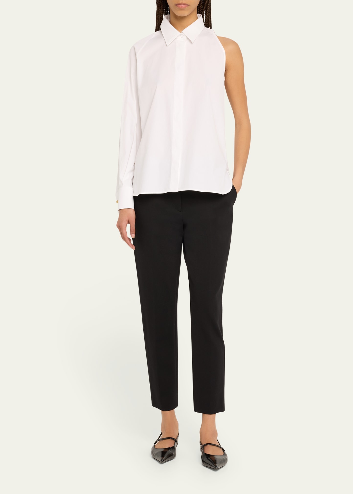 Pegno Jersey Straight-Leg Ankle Pants - 2