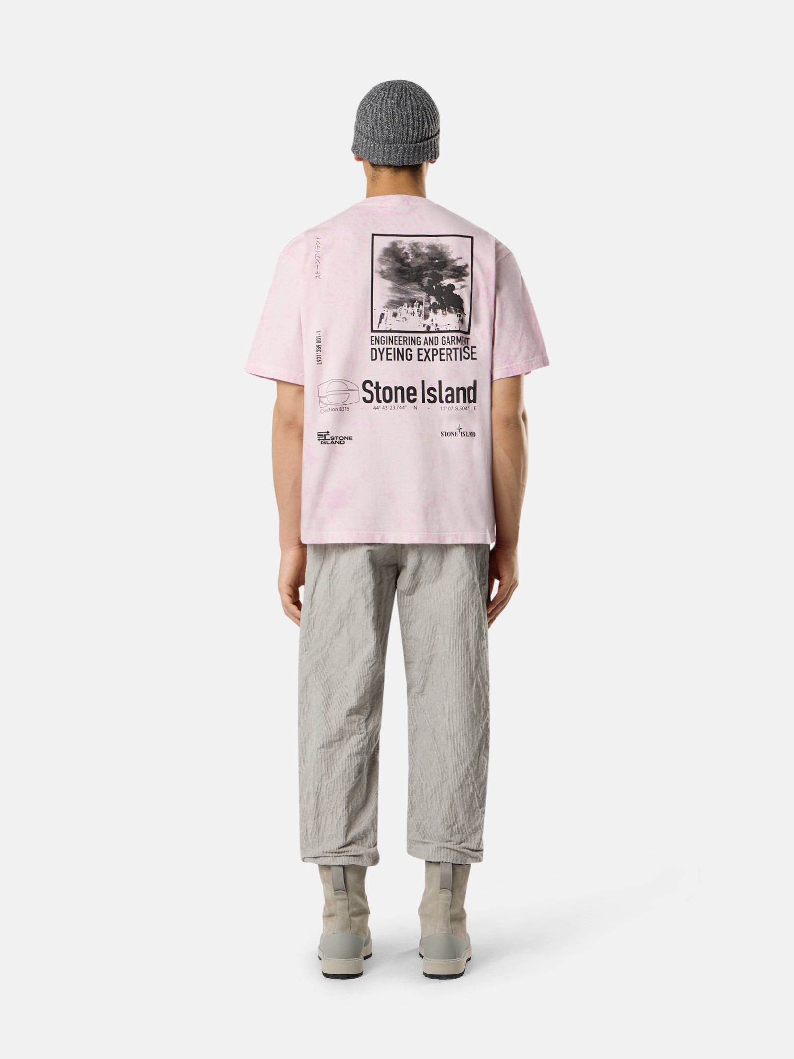 2100021 COMBED ORGANIC COTTON JERSEY 'PAINTBALL' TREATMENT - 2