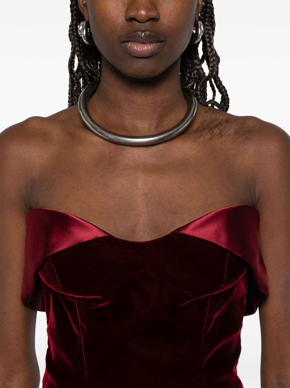 velvet corset top - 5