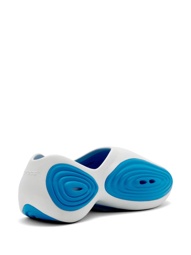 crocs perforated ripple-textured sneakers outlook