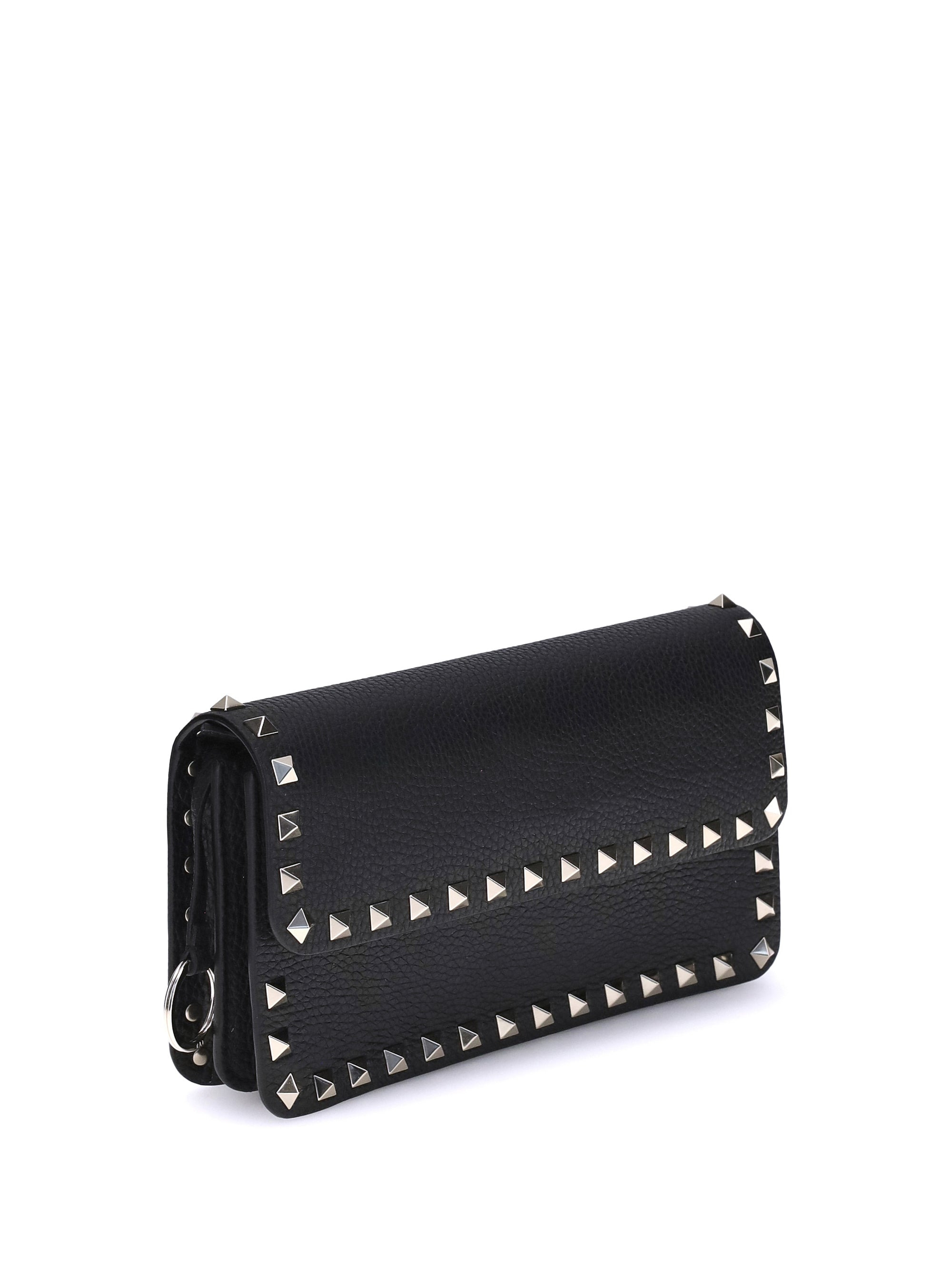 Valentino Garavani Women Rockstud Pochette With Chain - 2