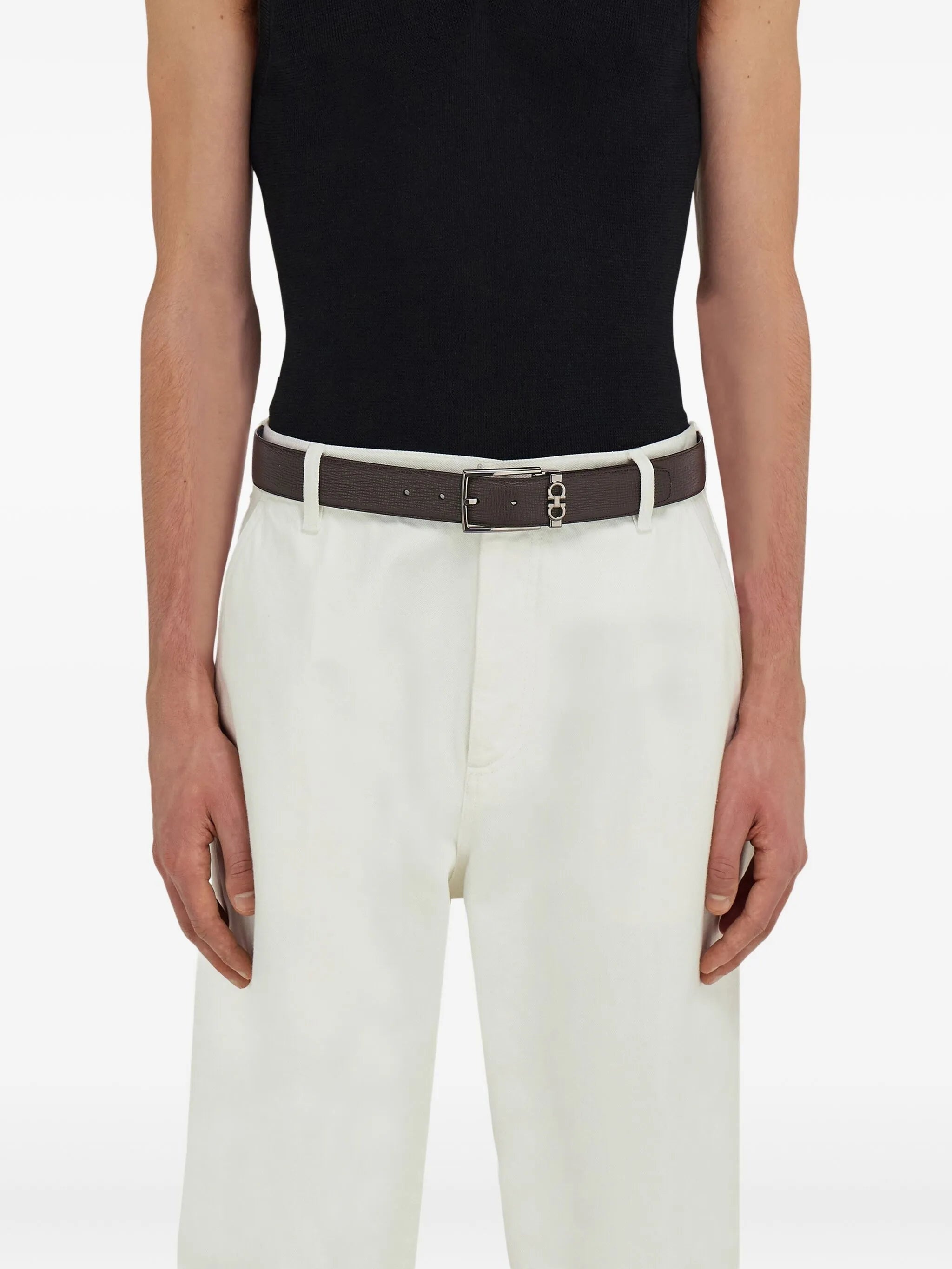 Gancini-plaque Belt - 2