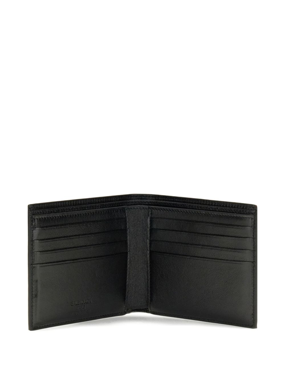 tape-print leather wallet - 3