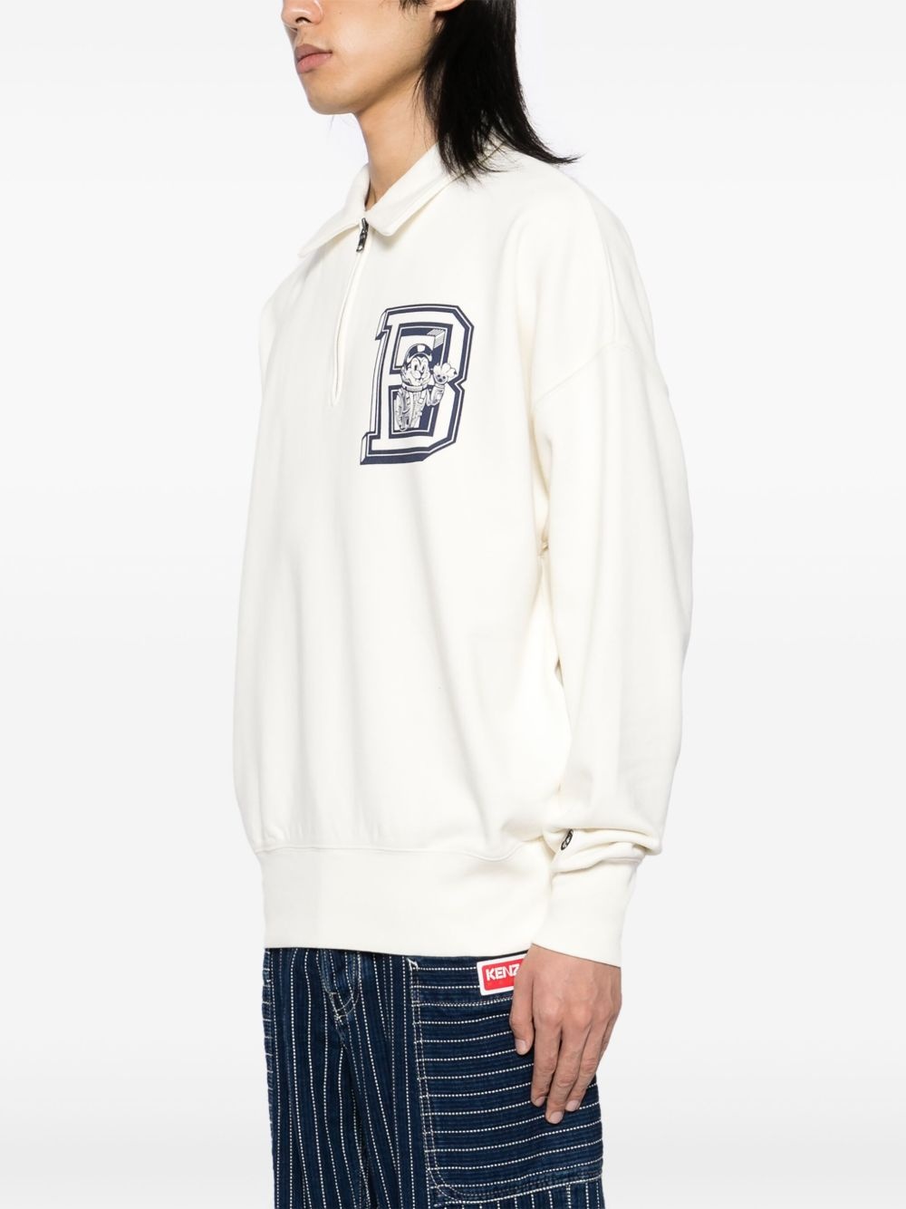 logo-printed sweatshirt - 3
