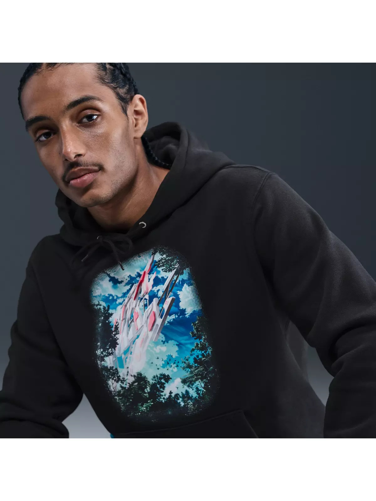 Men's Sportswear Club Fleece Hoodie -Black - 3