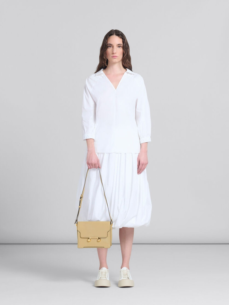 Marni CAMEL LEATHER TRUNKAROO MEDIUM SHOULDER BAG outlook