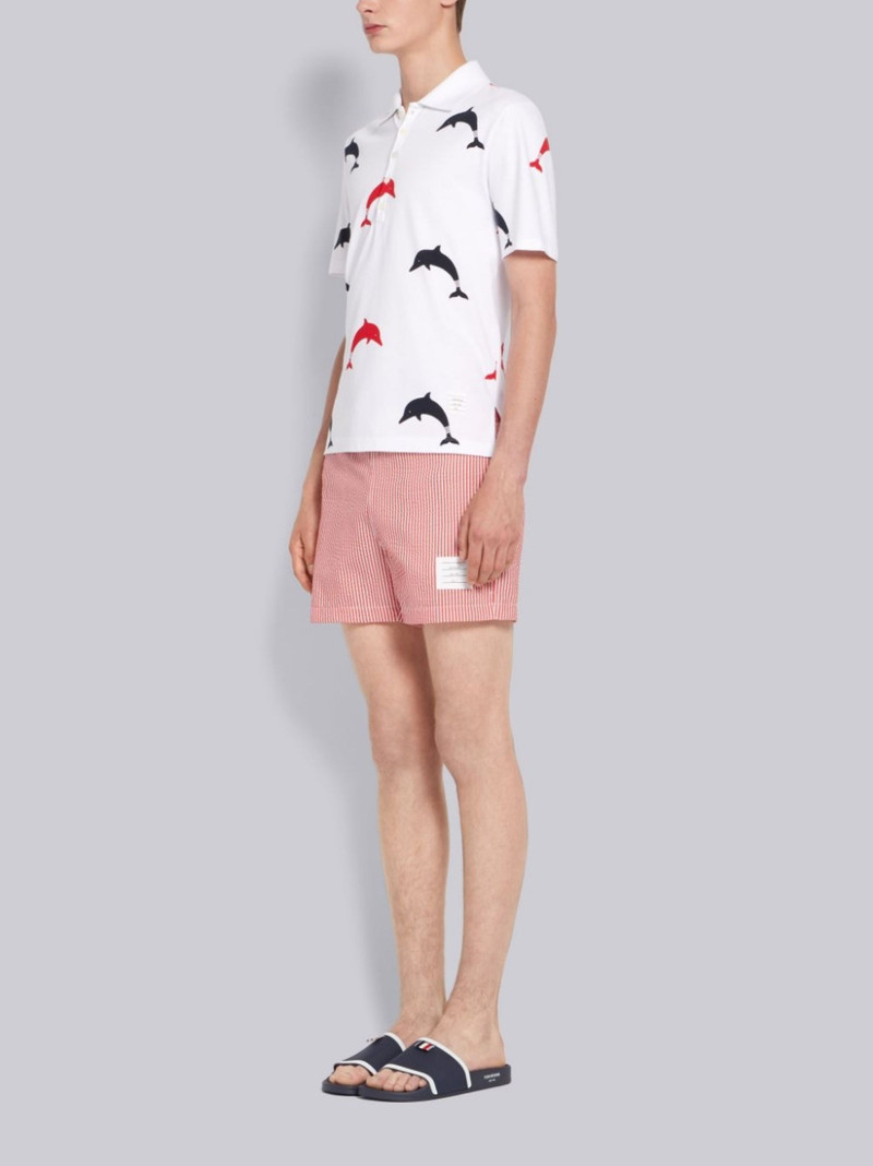 grosgrain-trim terrycloth slides 6