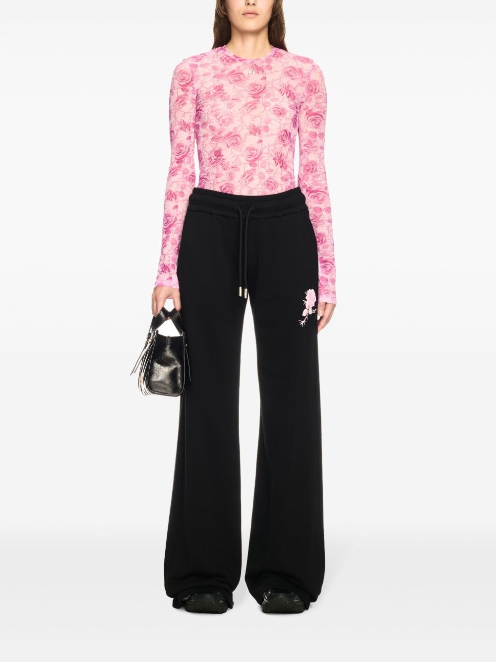 Off Stamp Roses top - 2