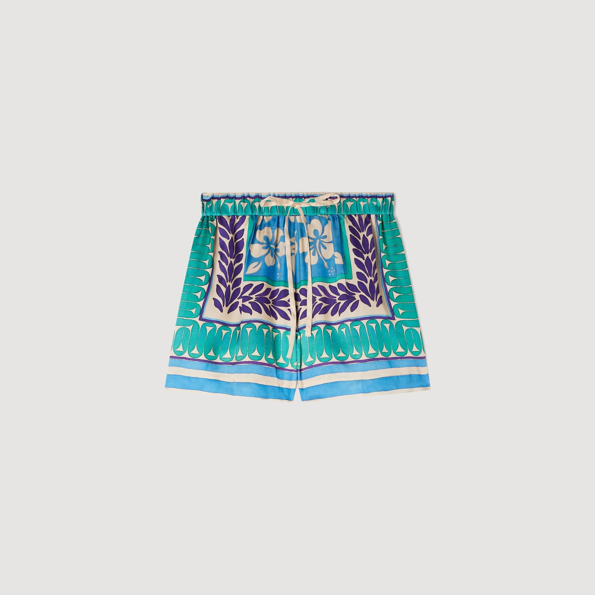 FLORAL PRINT SHORTS - 1