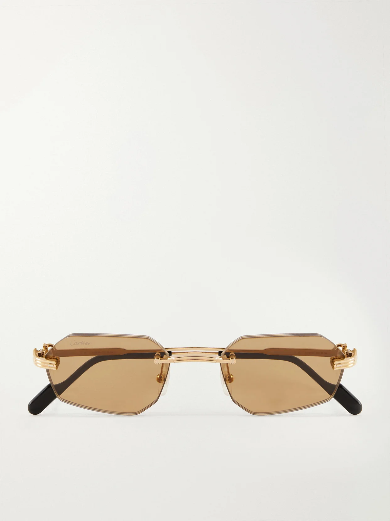 Rounded-frame Metal Sunglasses - 1
