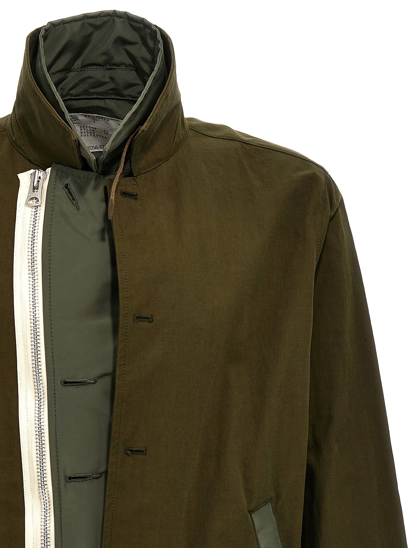 Nylon Insert Jacket Casual Jackets, Parka Green - 3