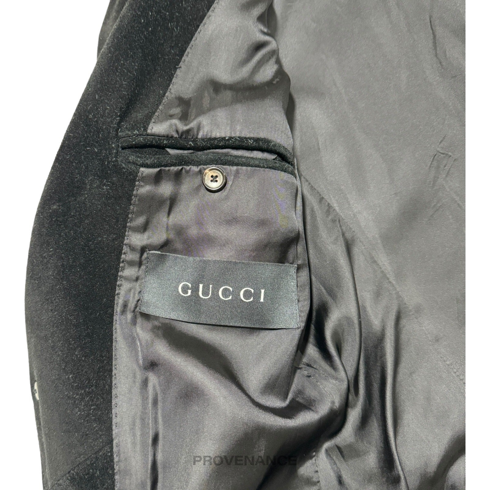 Gucci Heavy Suede Peak Lapel Coat Tom Ford - Black 46 36 - 5